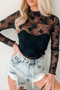 Floral Mesh Top *MULTIPLE COLORS* FB