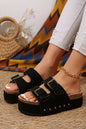 Buckle Platform Sandals FB