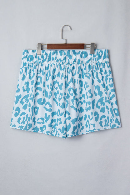 Blue Leopard Plus Shorties