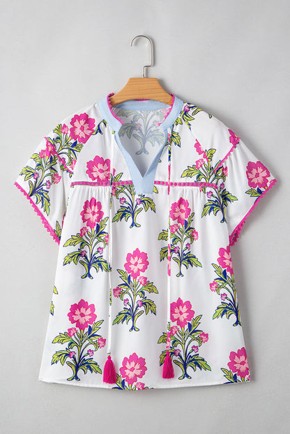 Vintage Floral Plus Blouse
