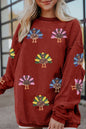 Sequin Turkey Baggy Sweatshirt *Multiple Colors* RTS