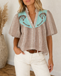 Western Pony Gingham Blouse