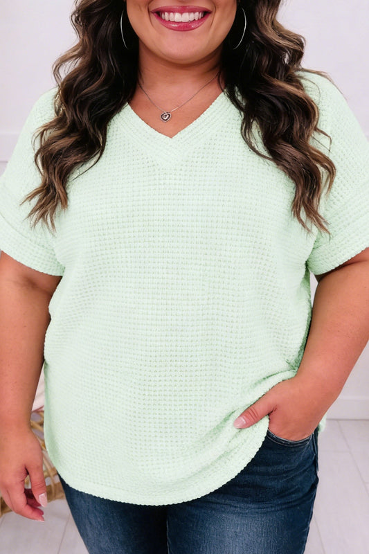 Aqua Plus Waffle Knit Top RTS