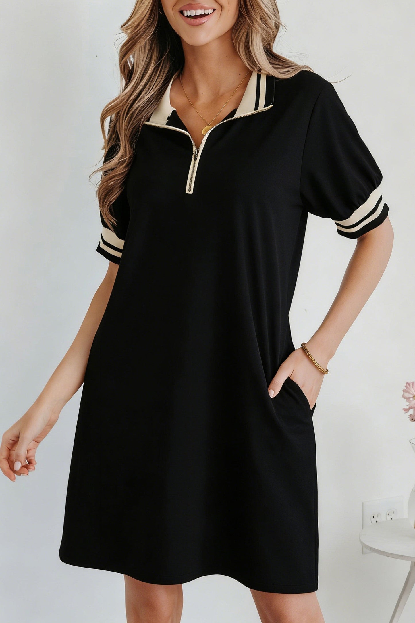 Black Trim Dress