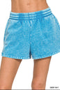 Acid-Wash Dolphin Bottoms Zenana