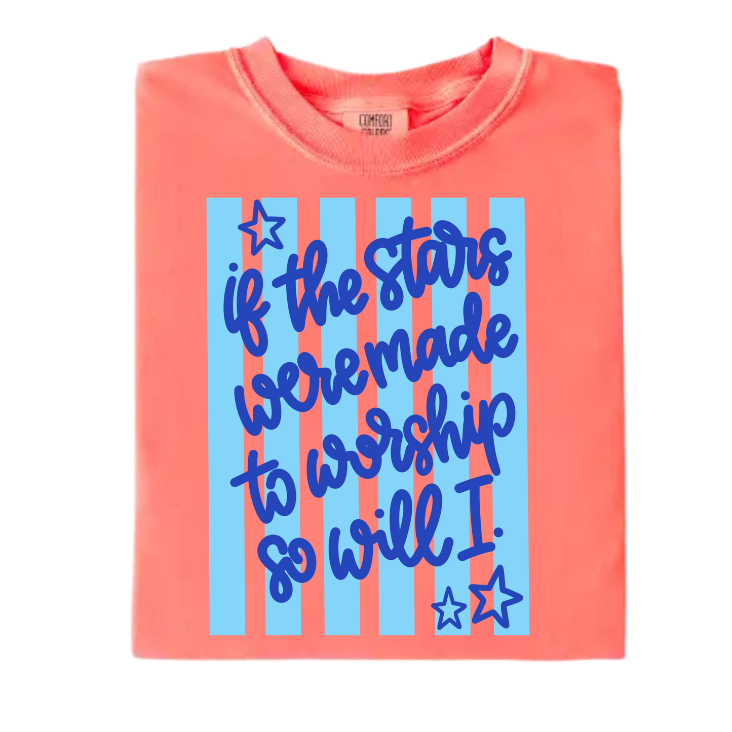Stripe Stars Worship Tee.