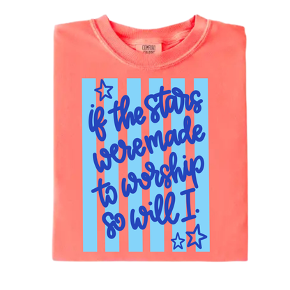 Stripe Stars Worship Tee.