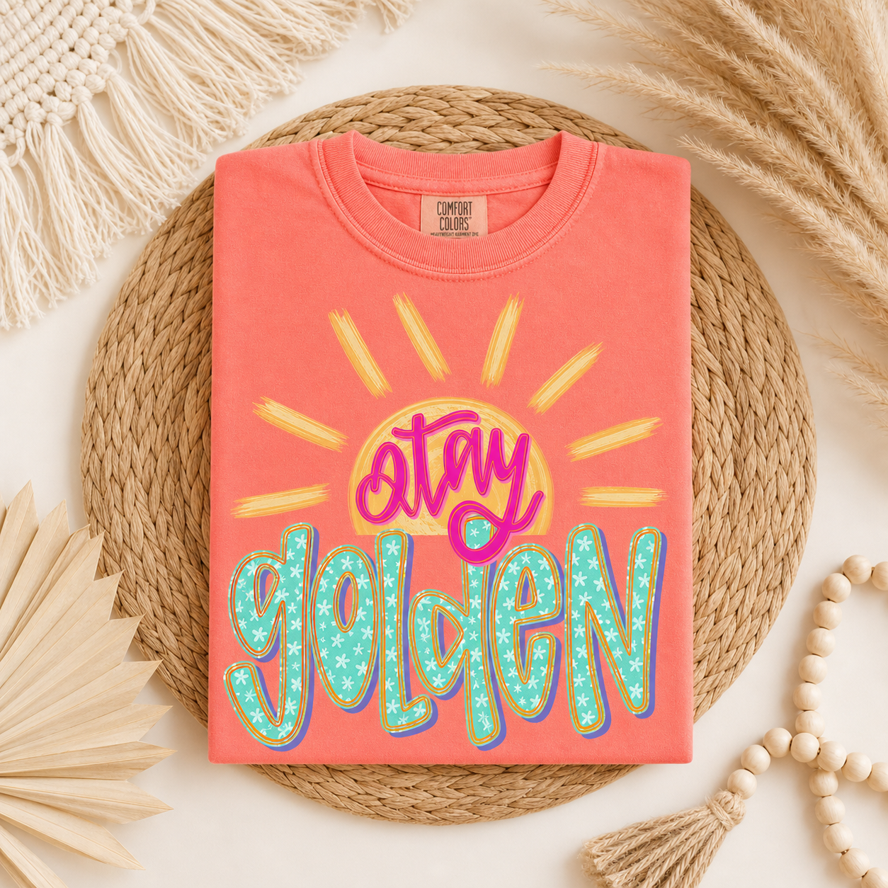 Vibrant Stay Golden Tee.