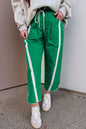 Smocked Cropped Casual Pants