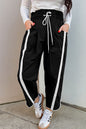 Smocked Cropped Casual Pants