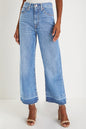Raw Hem High Waist Jeans *multiple washes* RTS