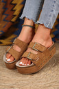 Buckle Platform Sandals FB