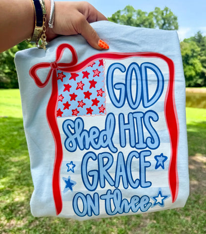Coquette (FRONT ONLY) God Shed His Grace on Thee Tee.
