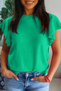 Ribbed Trim Sweater RTS